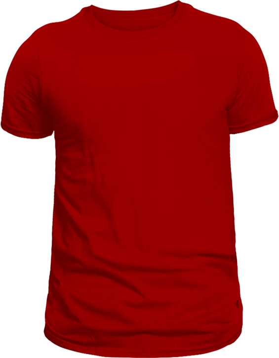 red t-shirt mockup